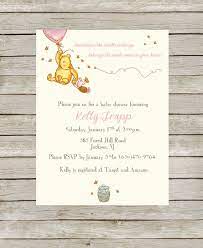Classic Winnie The Pooh Themed Baby Shower Pink By Jdtradingco Baby Shower Purple Baby Shower Templates Baby Bear Baby Shower