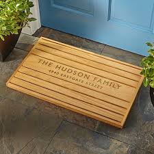 Wooden Doormat Door Mat Custom Wood Doors Wooden