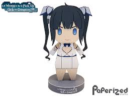 After failing to recruit for the 50th time, she noticed bell and decided to secretly follow him. Danmachi Hestia Papercraft Paperized Crafts