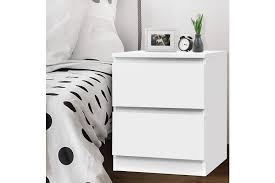 There are top shelf and bottom shelf alongside with a middle drawer. Artiss Bedside Table Pepe Collection White Kogan Com