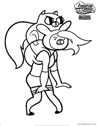 It's got a lot of funny stuff centered around this i have put together a small collection of artwork related to fionna, cake, gumball, and this very creative alternate series full of unique ideas. Adventure Time Coloring Pages Fionna And Cake Coloring4free Coloring4free Com