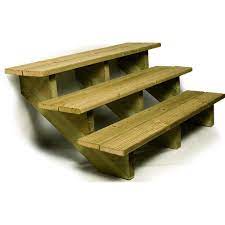 Vous devrez tracer à l'équerre sur vos planches soit à partir des gabarits, soit avec vos mesures, avant de couper à la scie circulaire si vous procédez méthodiquement, doubler un escalier de 13 marches prend un peu de temps, mais cela reste réalisable. Limon 3 Marches Escalier Pin Traite Escalier Pour L Exterieur Deck Linea