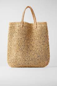 Torba Typu Shopper Z Papierowej Plecionki Shoulder Bags Torby Kobieta Zara Polska Tote Canta Canta Boncuklu Cantalar