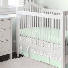 Browse our huge inventory of baby crib and bed skirts in a variety of colors, patterns, and designs! Silver Gray And Mint Fawn Crib Skirt Two Front Pleats Crib Bedding Boy Crib Bedding Girl Circle Crib Bedding