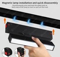 Modern Adjustable Magnetic Rail Led Floodlight Smart Tuya Dimmable  Tracklight Magnet Track Rotary Fold Cob Flood Lighting System
