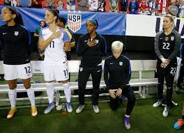 The soccer star knelt during the playing of the national anthem on. Megan Rapinoe S Protest Leads To Division On And Off The Pitch The New York Times