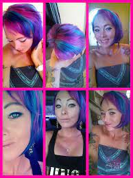 Rainbow Hair Streaks With Splat Hair Color Splat Hair Color Fox Hair Dye Multi Colored Hair