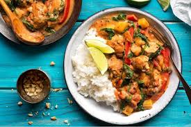 Senegalese Chicken And Peanut Stew With Broken Rice Recipe Peanut Stew Quick Organic Recipes Sunbasket Recipes