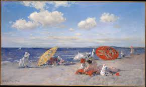Colorful sunset beach paintings | beach sunset painting. William Merritt Chase At The Seaside American The Metropolitan Museum Of Art