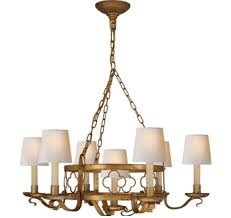 Wrights quatrefoil chandelier in gold or silver finish body: Quatrefoil Chandelier The Kellogg Collection