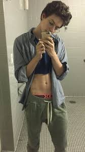 Boys Next Door Shower Time Mens Crop Top Androgynous Fashion Skinny Guys