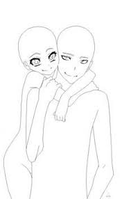 Body reference poses drawing reference character base character. Anime Couple Drawing Base With Hair Novocom Top