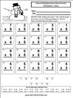 Printable activities and worksheets on this page include a christmas word search puzzle, a seasonal bingo game, a crossword puzzle, a word scramble worksheet, and much more. Free Christmas Multiplication Worksheets Multiplication Com
