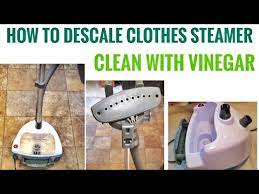 How To Descale Clean Clothes Steamer Using Vinegar - Youtube