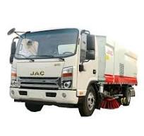 JAC 6 Wheels Runway Street Sweeping Road Highway Airport Vacuum Cleaning  Truck