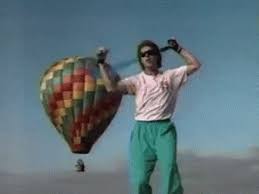 Illustration about hot air balloons drifting over the landscape of utah's canyonlands national park. Hot Air Balloon Gifs Tenor