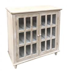 Natural White Cabinet W 2 Pane Glass Doors Glass Cabinet Doors White Cabinets Old Time Pottery