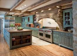 Rustic Kitchen The Cabinet Paint Color In This Rustic Kitchen Is Custom Blend With Farmhouse Kitchen Design Rustic Farmhouse Kitchen Modern Farmhouse Kitchens