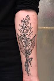 Check out this lush baby's breath flower crown and see more inspirational photos on theknot.com. First Tattoo Bouquet Of Lily Of The Valley And Baby S Breath Done Last Week By The Amazing Nate Kemmerer N Kemr At West Anchor Tattoo In Cleveland Ohio Tattoos