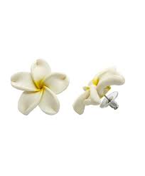 From estate rings with vintage settings to new cocktail rings or handmade mood rings. Hawaiian Jewelry Fimo White Plumeria Flower Earrings 3 4 Ct116ig3rcp
