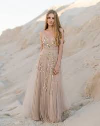 Beige Wedding Dress Hand Embroidered Bridal Gown Etsy Beige Wedding Dress Wedding Dresses Whimsical Embroidered Wedding Dress
