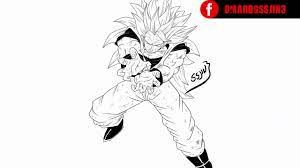 Entrá y conocé nuestras increíbles ofertas y promociones. Speed Draw Line Art Blanco Y Negro Goku Super Saiyajin 3 Youtube