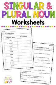 Singular And Plural Nouns Worksheets Nouns Worksheet Plurals Singular And Plural Nouns