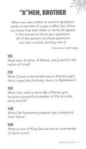 If you paid attention in history class, you might have a shot at a few of these answers. Bible Quiz Show An A To Z Trivia Challenge Paul Kent 9781643524665 Christianbook Com