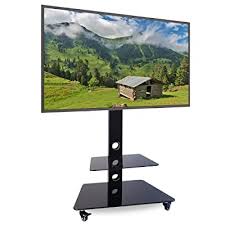 Vivo tv display portable floor stand height adjustable mount. Buy Abccanopy Tv Cart Rolling Trolley Mount Tv Stands Wwheels Rolling Monitor Stand With Adjustable Shelf For 32 65 Inch Led Lcd Oled Flat Screen Plasma Tvs Tv Monitor Tv Stand L12 N