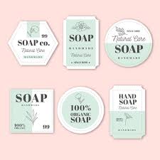 Soap label template | template business. Free Vector Pack Of Creative Soap Labels