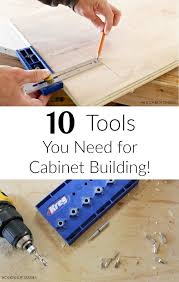Appliances such as refrigerators, dishwashers, and ovens are often integrated into kitchen cabinetry. Must Have Tools For Cabinet Making And Furniture Building Diy Furniture Tutorials Installing Cabinets Diary Diy
