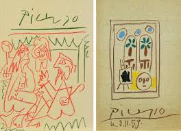 Wunderbare skizze eines mädchens von picasso auf einen jahrgang wörterbuchseite gedruckt. Konvolut Von 2 Buchern Von Pablo Picasso Kaufen Verkaufen Van Ham Kunstauktionen