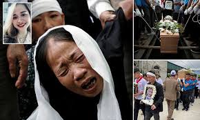 Mother of teenage Essex lorry victim, 19, weeps as she says a final goodbye  to her daughter