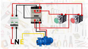 Magnetic motor starters and magnetic contactors. Single Phase Motor Connection With Magnetic Contactor Wiring Diagram Youtube