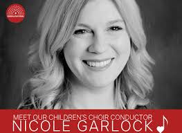Under Nicole Garlock's compassionate musical leadership, the children who  participate in our Children's Choir grow as musicians incrementally and  joyfully through every rehearsal and performance. From warm-ups that engage  children physically, musically