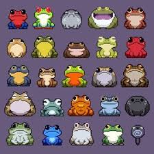 Nenhuma Descricao De Foto Disponivel Frog Art Pixel Art Characters Pixel Art Games