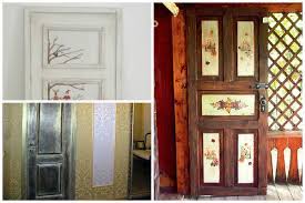 This can be done with a glass door or with a solid door. Decoupage Of Doors