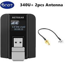 Unlocked netgear unite 770s 4g lte black wifi hotspot for wo. Desbloqueado 4g Usb Modem Con Pantalla Netgear At T Beam Aircard 340u Con 2 Uds Antena Modem Mp3 Modem Brandsmodem Router Aliexpress
