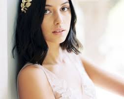 Gold Wedding Crown, Gold Bridal Headpiece, Crystal Hair Piece, Gold Crystal  Crown, Gold Leaf Crown