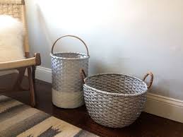 The big ones make a great place to put all your tools too! I Tried It Diy Painted Metallic Baskets Spray Painted Baskets Spray Paint Wicker Diy Painting