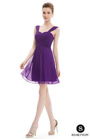 Purple Elegant Ruffles Padded Chiffon Bridesmaid Dress Short Bridesmaid Dresses Bridesmaid Dresses 2017 Cocktail Bridesmaid Dresses