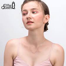 Effie Queen 14K Gold 925 Sterling Silver 0.6mm Bamboo Chain Necklace for  Women Men Simple Basic Necklace Party Jewelry Gift SC21