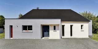 Maison plain pied en l moderne. Plan Maison Plain Pied 4 Chambres Construction Maisons France Confort