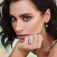 Platinum Pear Shaped Tanzanite Leverback Earrings