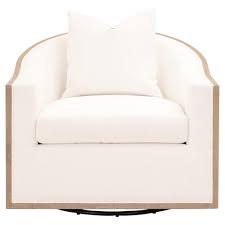 How to install a swivel rocker as a replacement or new installation. Denise Modern Classic Grey Oak Wood Upholstered Swivel Club Chair Kathy Kuo Home