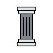 column pillar thumb building icon free download column pillar thumb building icon