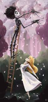 Preciosa Ilustracion De Eduardo Manostijeras Tim Burton Art Tim Burton Films Tim Burton