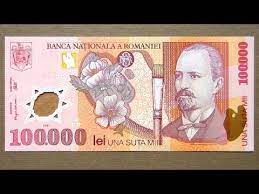 Te olete konverteerinud 100000 rumeenia leu et euro. 100 000 Romanian Lei Banknote Hundred Thousand Lei Romania 2001 Obverse Reverse Youtube