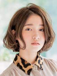 顔タイプ別 おすすめのヘアスタイル アクティブキュートタイプ編 ボブパーマ 前髪あり ショートボブのヘア ボブパーマ