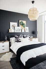 What bedroom decorating ideas should i opt for? Dark And Dramatic Give Your Bedroom A Glam Makeover With Black Accent Wall Decorpion